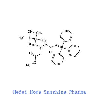 Metil (3 R) - 3 - (tret-butildimetilsililoksi) -5-okso-6-trifenilfosforanilidenheksanoato CAS 147118 - 3 5-2