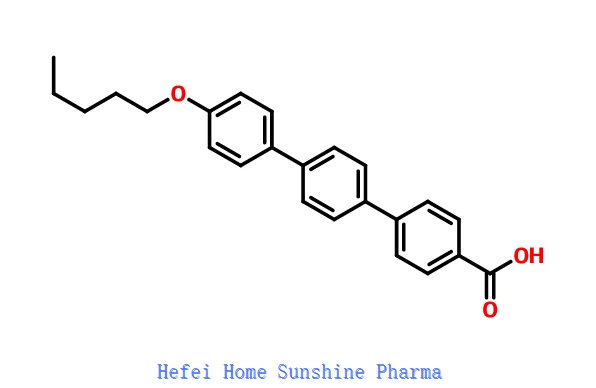 [1,1'4 ', 1' '-terfenil] -4-karboksirūgštis, 4' '-(pentiloksi)-CAS 158938-08-0