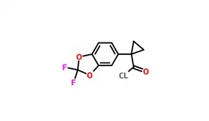 1-(2,2-difluorbenzo[d][1,3]dioksiolis-5-yl)ciklopropanas-1-karbonilchloridas CAS 1004294-65-8